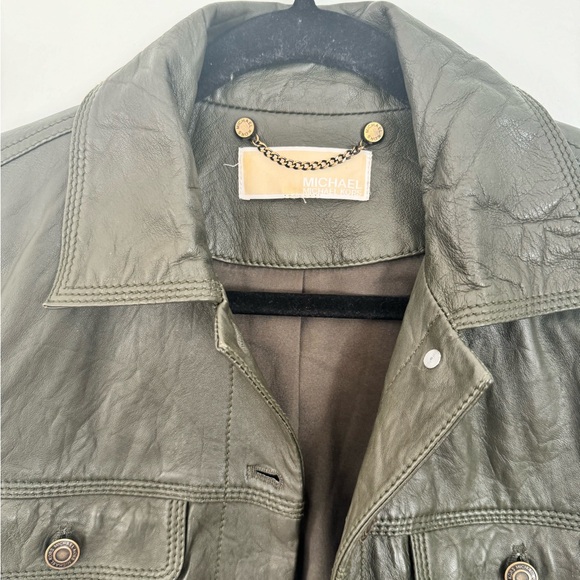 Michael Kors Cropped Leather Jacket | 100% lamb leather | Perfect condition - Picture 4 of 4